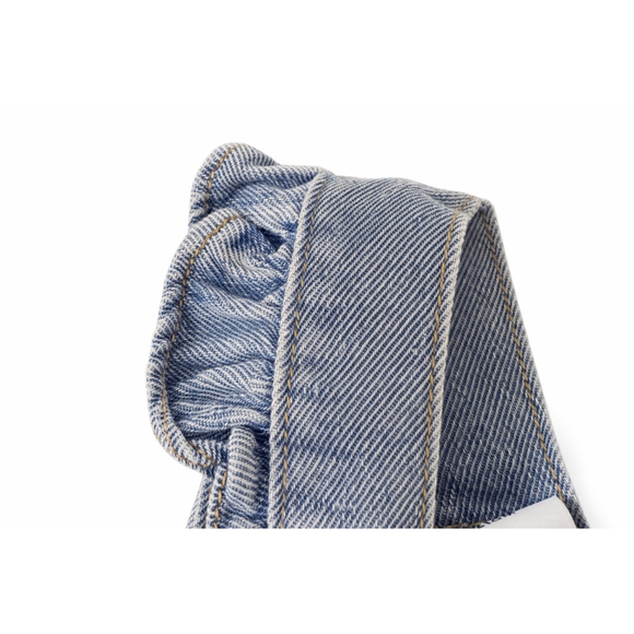 Shea Baby Western Cowgirl Denim Overall Dress 12-18M Horse Embroidery Boutique - Picture 4 of 10